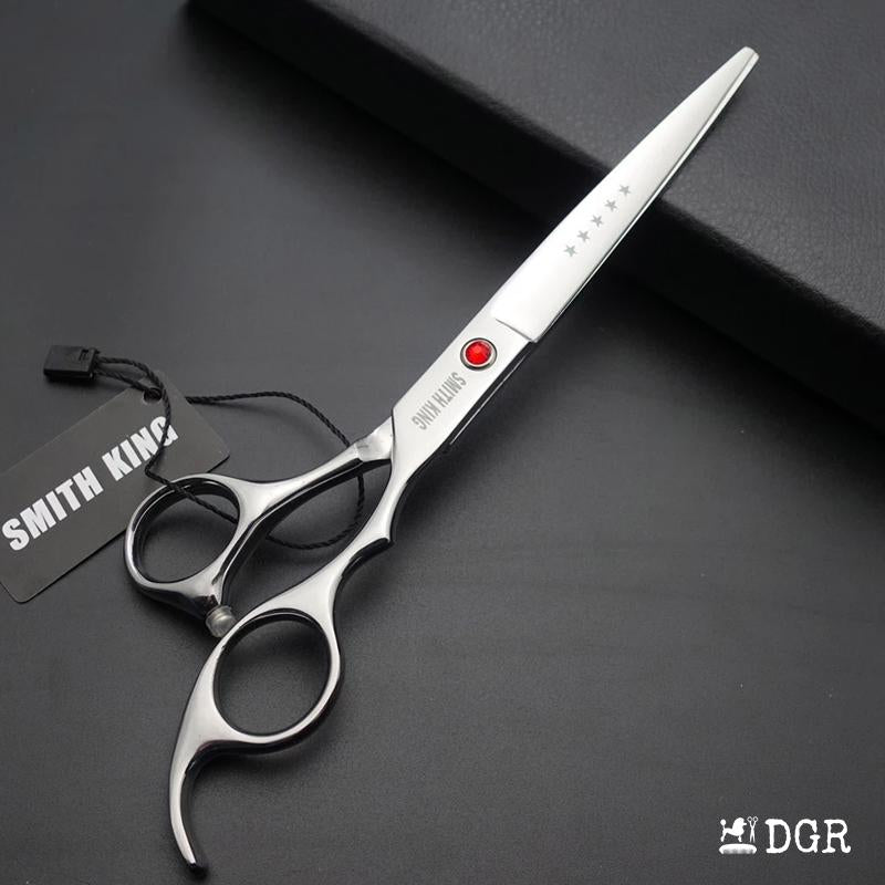 7" Professional Pet Grooming Shears Set (4 Pcs - Silver)