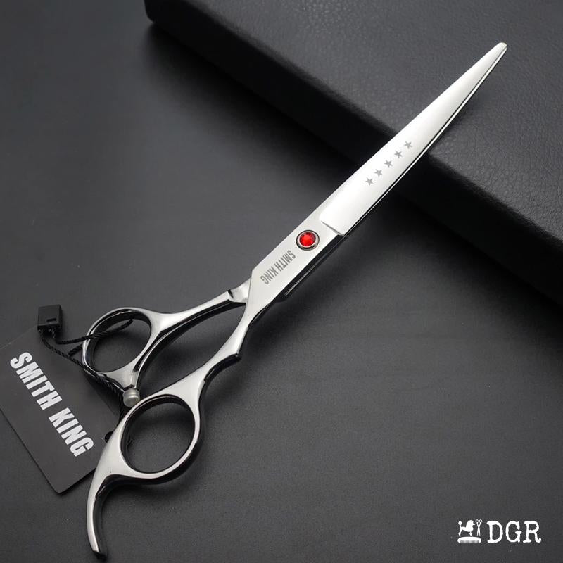 7" Professional Pet Grooming Shears Set (4 Pcs - Silver)