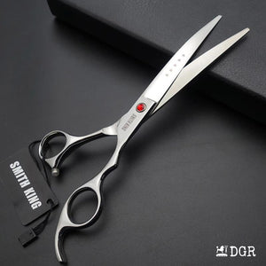 7" Professional Pet Grooming Shears Set (4 Pcs - Silver)