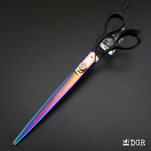 8" Professional Pet Grooming Straight Scissors 1Pcs -Rainbow