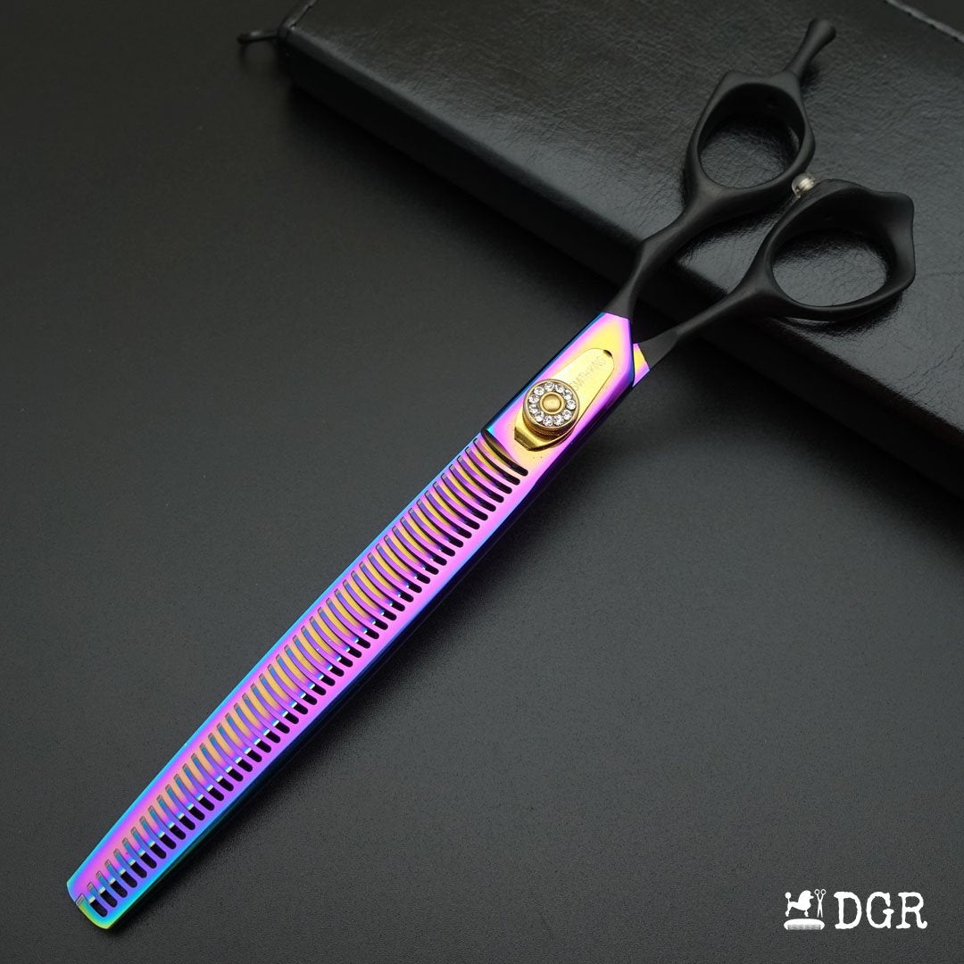 8" Professional Pet Grooming  Thinning Scissors 1Pcs -Rainbow