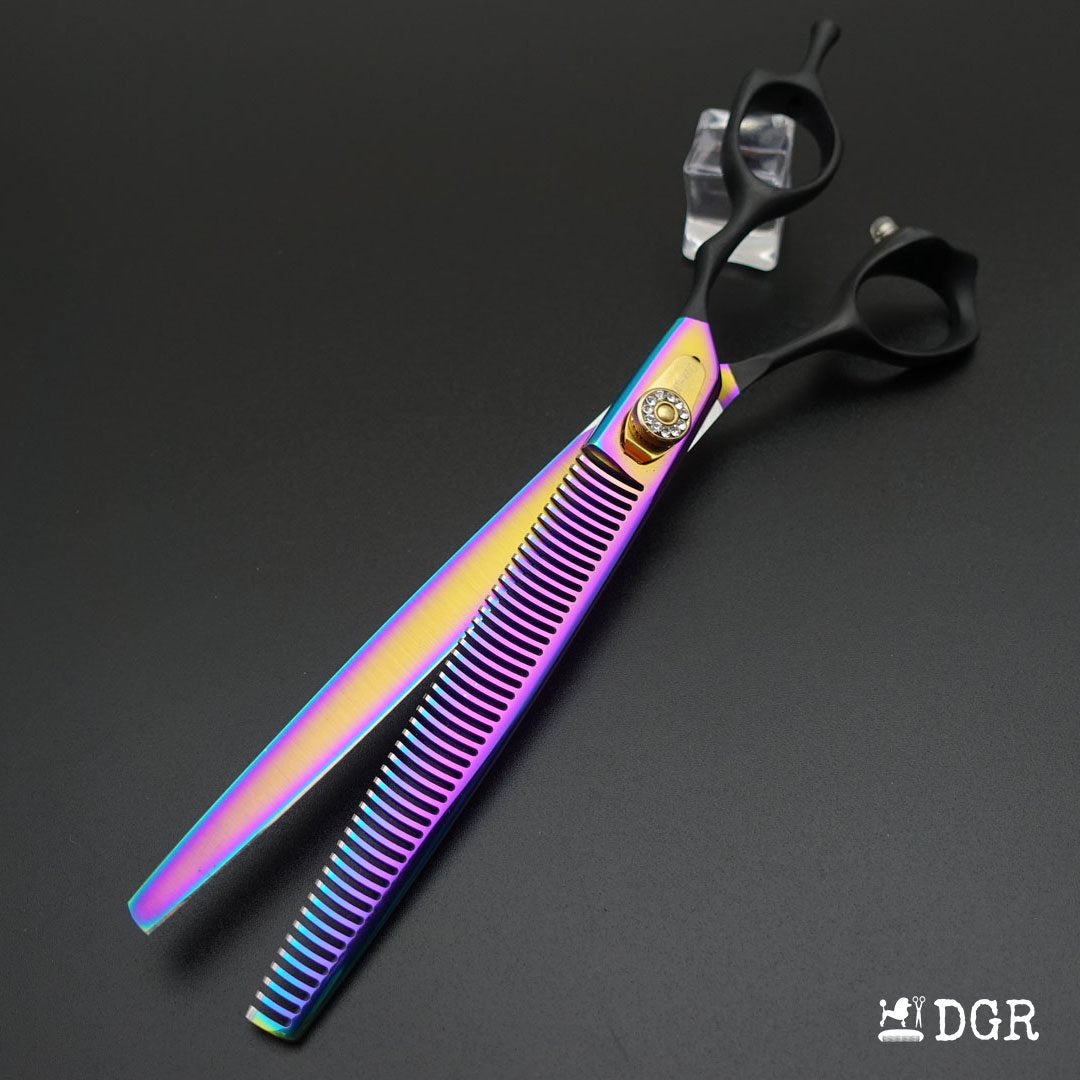 8" Professional Pet Grooming  Thinning Scissors 1Pcs -Rainbow