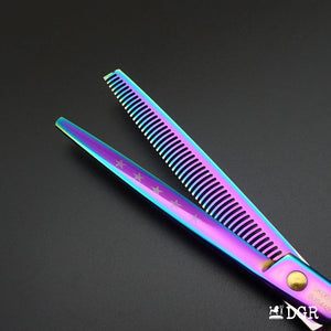 8" Professional Pet Grooming  Thinning Scissors 1Pcs -Rainbow