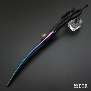 8" Professional Pet Grooming  Curved Scissors 1Pcs -Rainbow