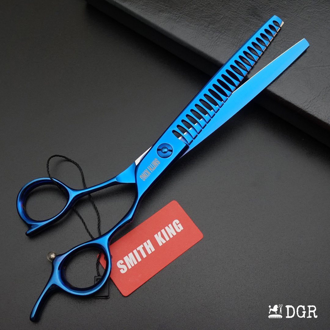 7.5" Professional Pet Grooming Thinning Scissors (Blue)