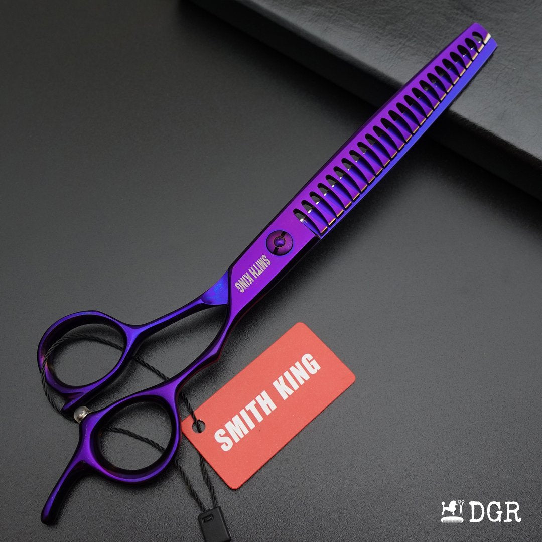 7.5" Professional Pet Grooming Thinning Scissors (Violet)