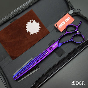 7.5" Professional Pet Grooming Thinning Scissors (Violet)