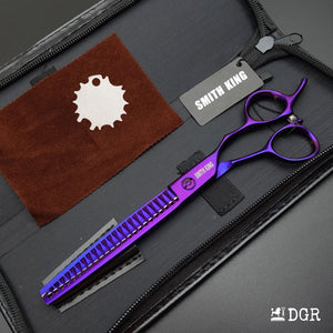 7.5" Professional Pet Grooming Thinning Scissors (Violet)