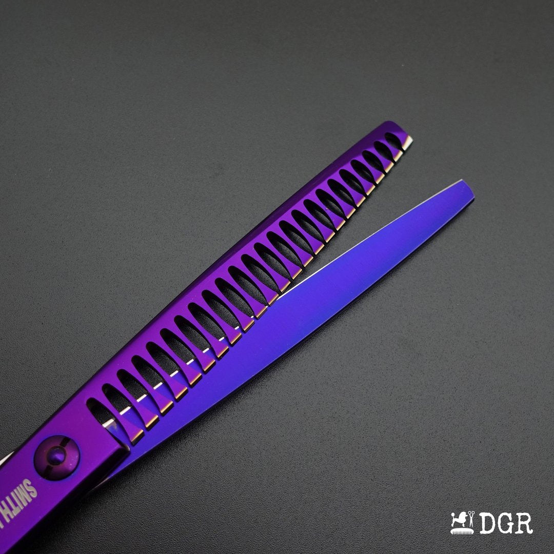 7.5" Professional Pet Grooming Thinning Scissors (Violet)