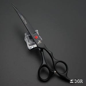 7" Professional Pet Grooming 4Pcs shears-happy dog - (Black)