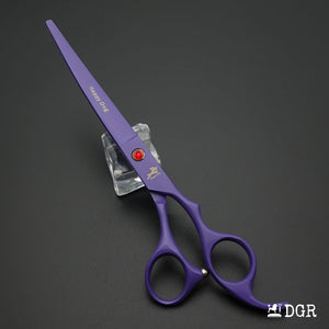 7" Professional Pet Grooming 4Pcs shears-happy dog - (Purple)