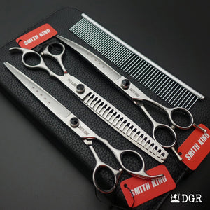 8" Professional Pet Grooming Shears Set - Silver