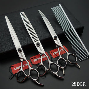 8" Professional Pet Grooming Shears Set - Silver