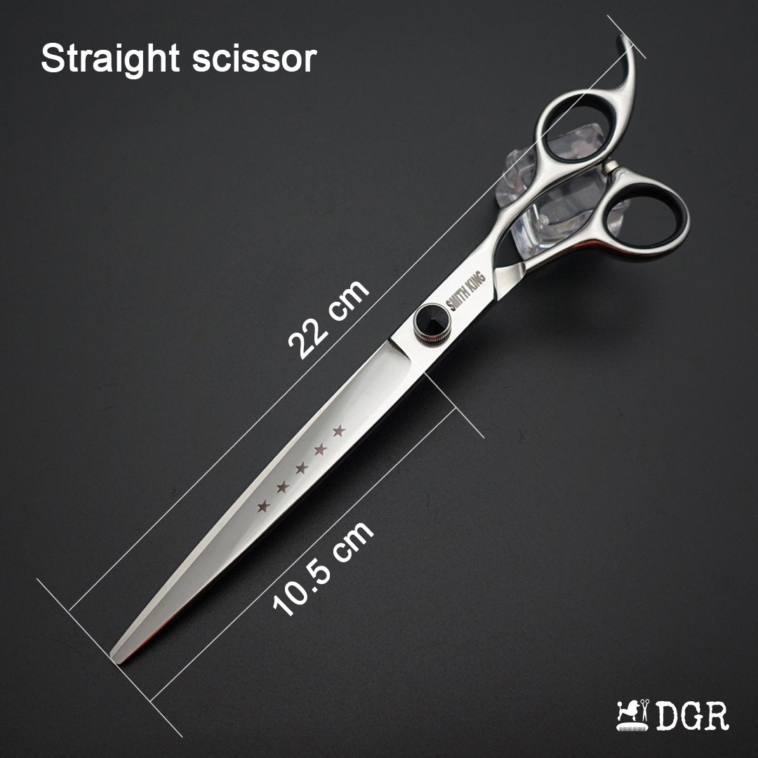 8" Professional Pet Grooming Shears Set - Straight scissors 1Pcs-comb