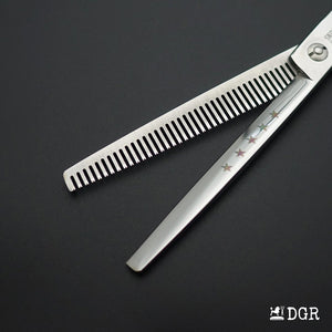 7“ Pro. PET GROOMING Shears 4Pcs-Comb-Silver(USA Stock Available)