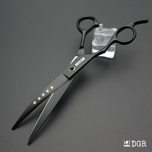 7" left-handed Pro. Pet Grooming Shears 3Pcs Set -Black-Comb