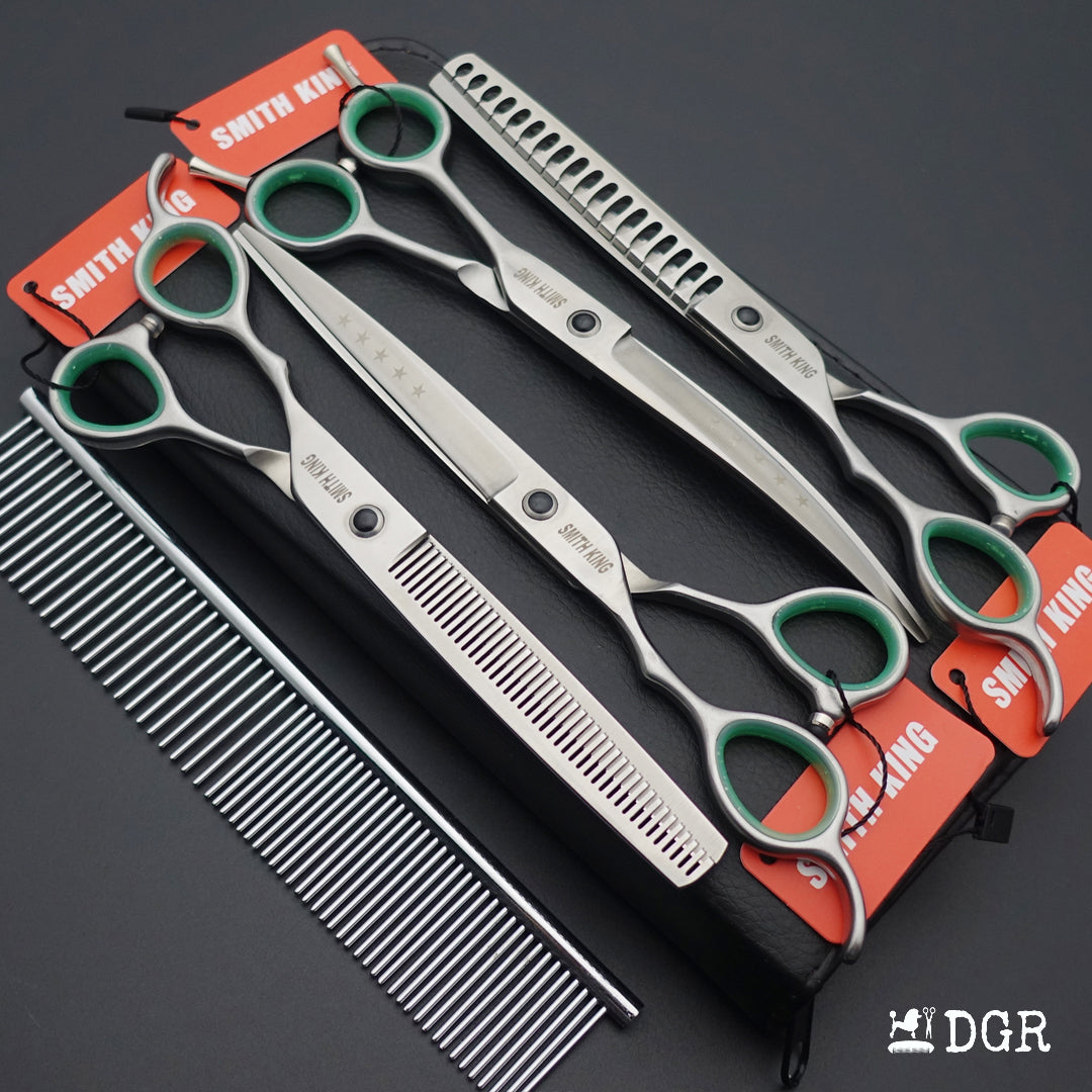 7" left-handed Pro. Pet Grooming Shears 4Pcs Set-New Arrivals