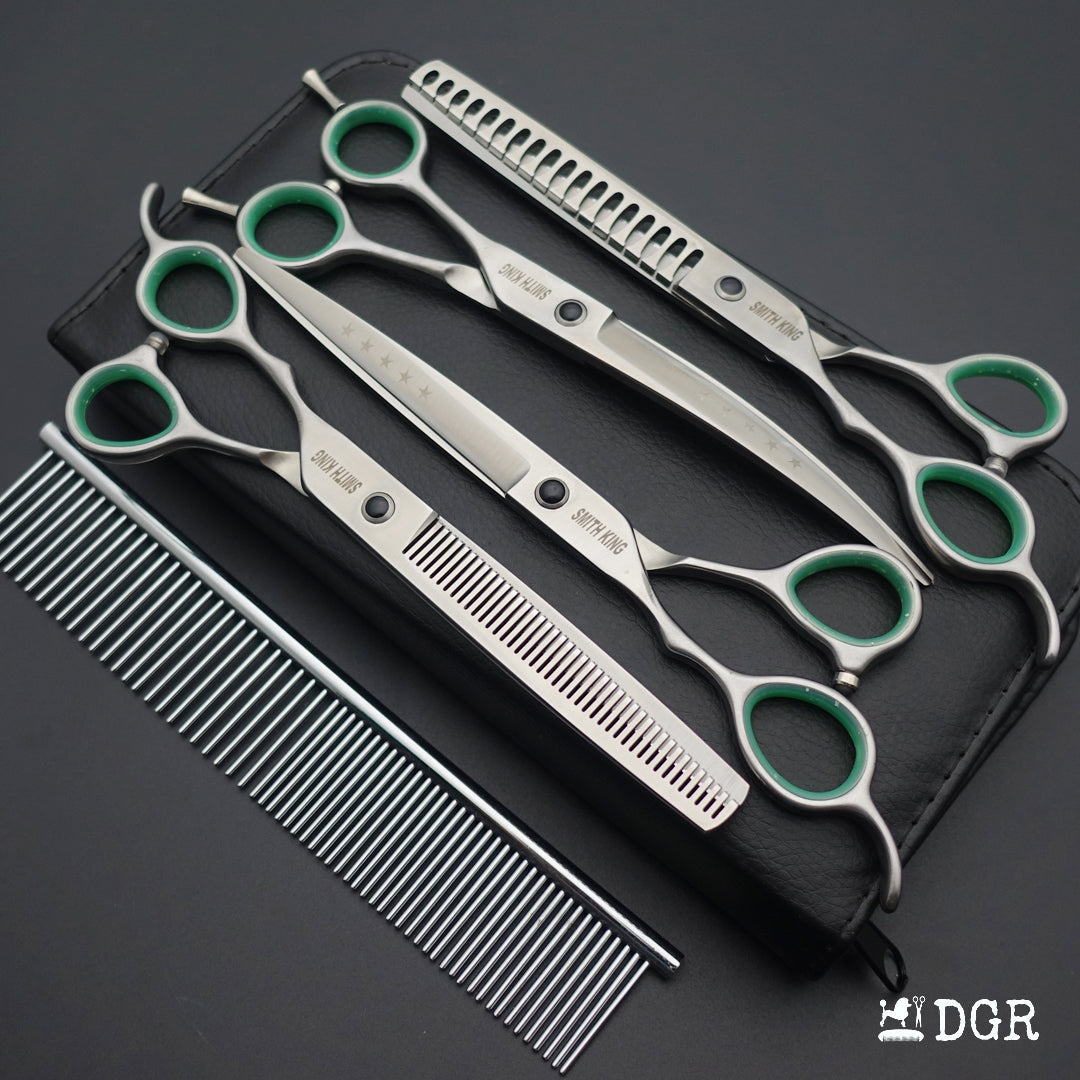 7" left-handed Pro. Pet Grooming Shears 4Pcs Set-New Arrivals