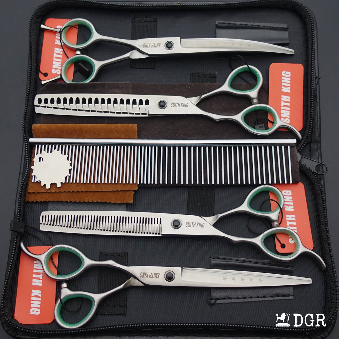 7" left-handed Pro. Pet Grooming Shears 4Pcs Set-New Arrivals