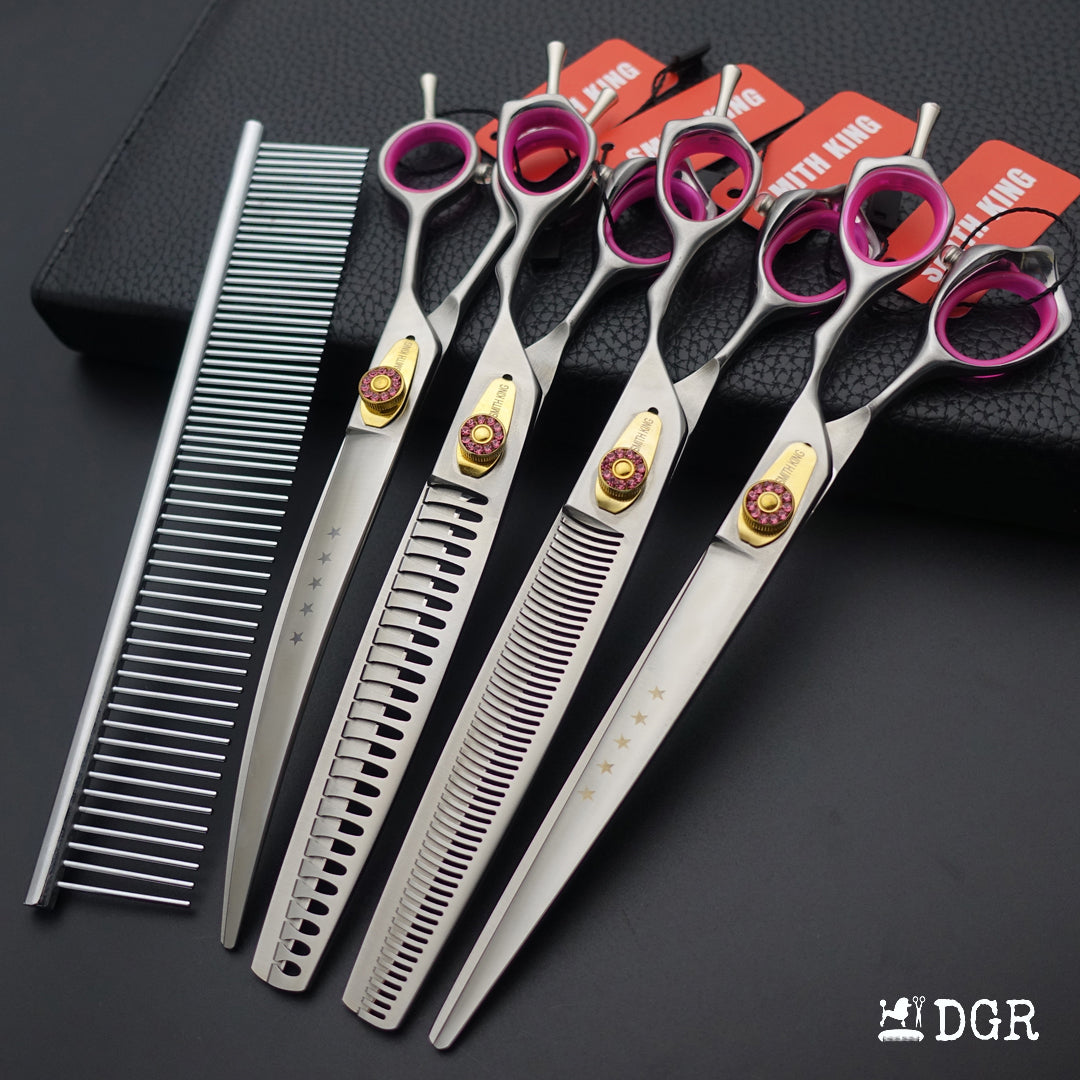 8" Pro. Pet Grooming Scissors 4Pcs set with Comb (New Arrivals)