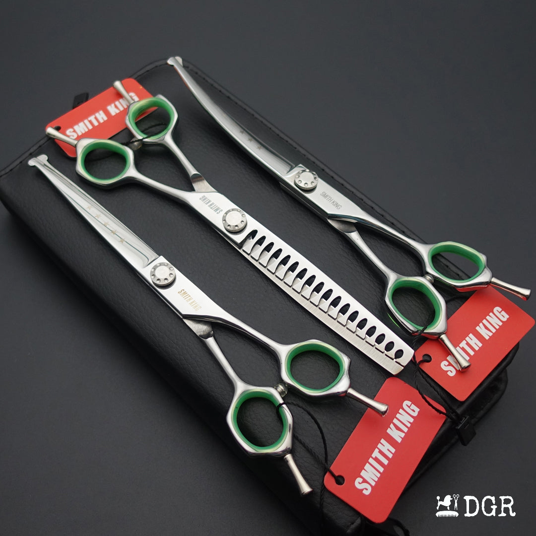 7" Pro. Dog Grooming Scissors Set with Safety Round Tips (New Arrivals)