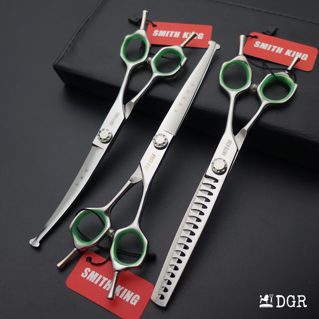 7" Pro. Dog Grooming Scissors Set with Safety Round Tips (New Arrivals)