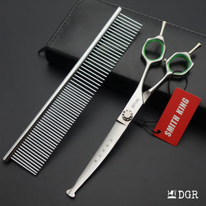 7" Pro. Dog Grooming Scissors Set with Safety Round Tips (New Arrivals)