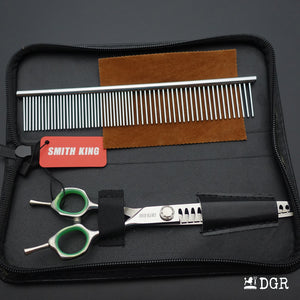 7" Pro. Dog Grooming Scissors Set with Safety Round Tips (New Arrivals)