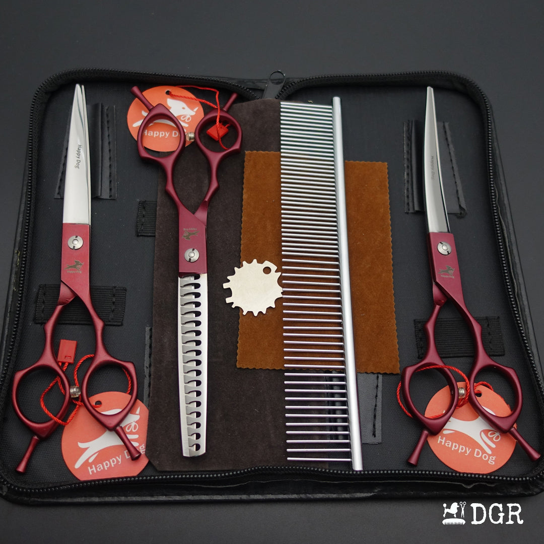 6.75" Pro. Pet Grooming Shears 3Pcs Set With Comb (New Arrivals)