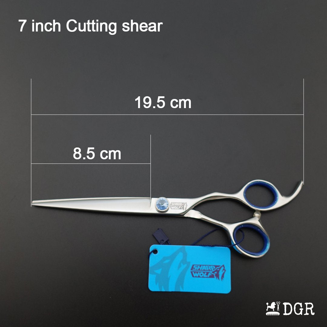 7" Professional Pet Grooming Shears 3Pcs Set -Silver