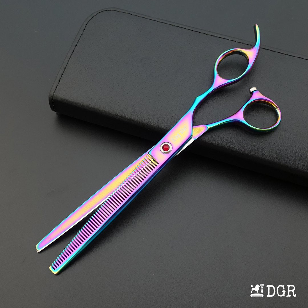 8" Professional Pet Grooming Shears 3Pcs Set - Rainbow（USA Stock Available）