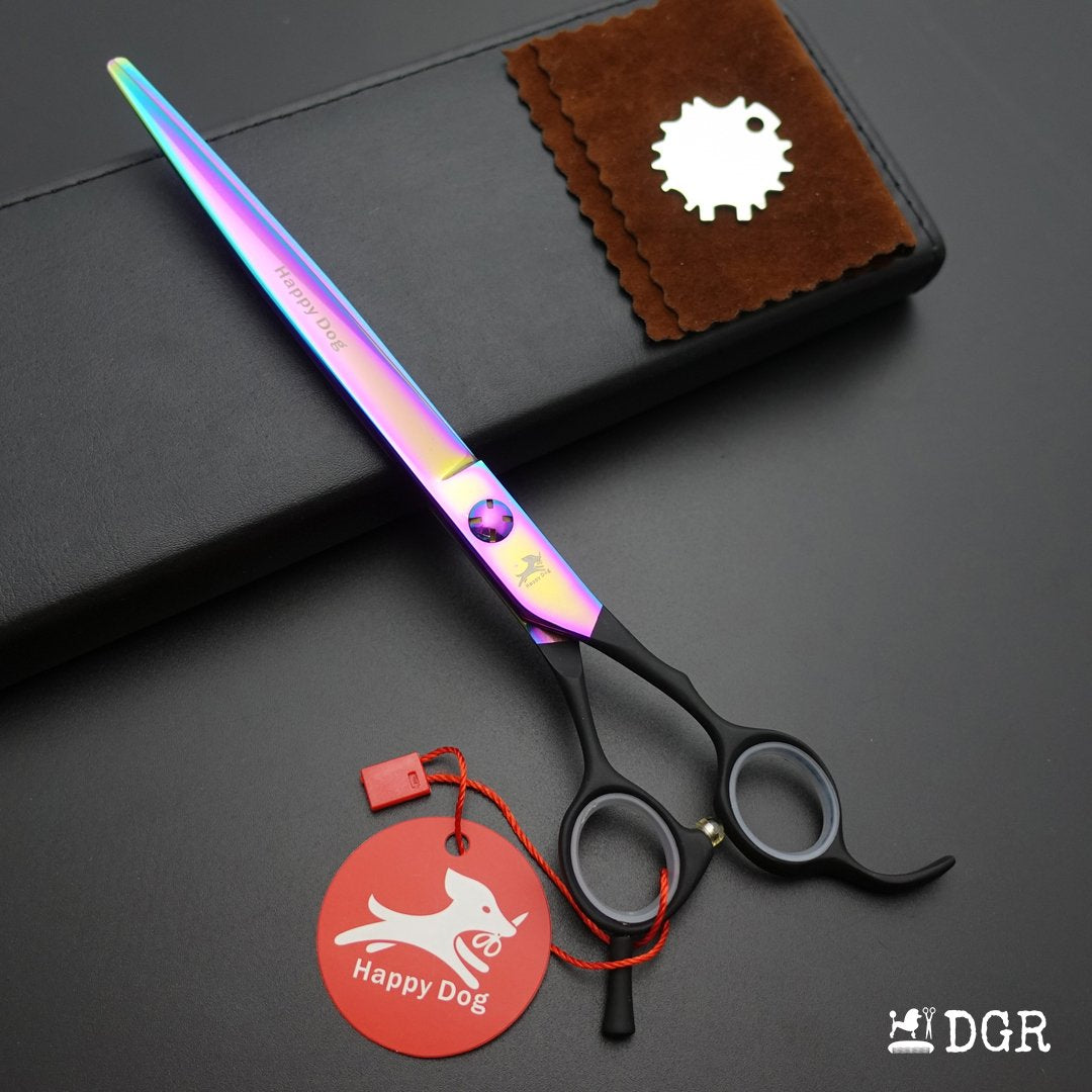 7.5" Professional Pet Grooming Straight Shears -1 Pcs (Rainbow)