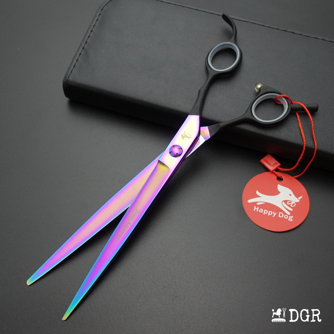 8" Professional Pet Grooming Shears-Cutting -1 Pcs (Rainbow)