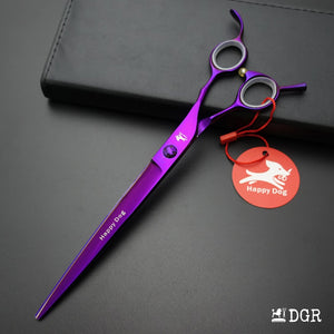 7.5" Professional Pet Grooming Straight Shears - 1 Pcs (Purple)