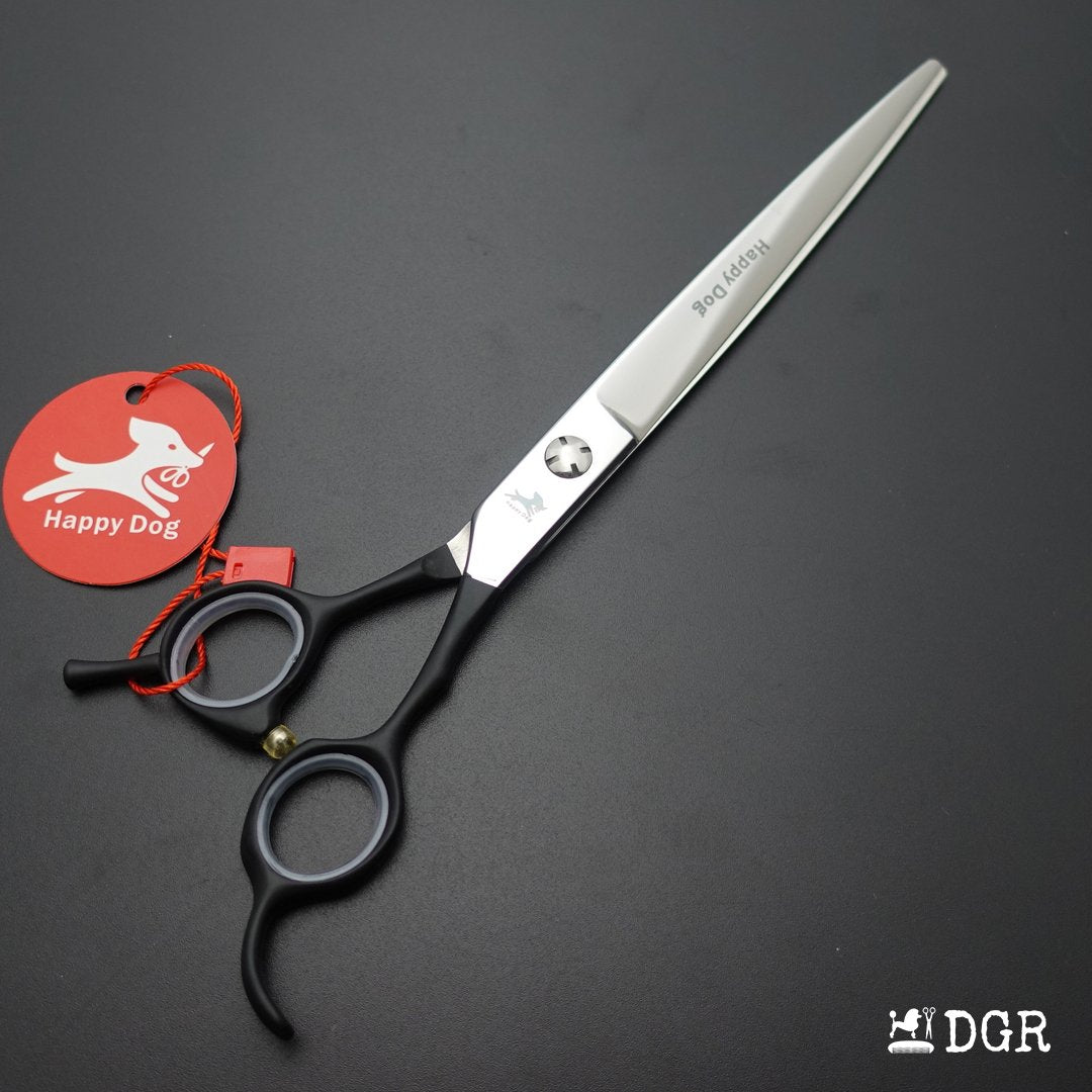 7.5" Professional Pet Grooming Straight Shears -1 Pcs (Silver black)