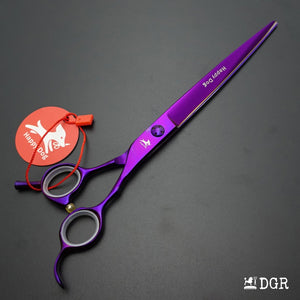 7.5" Professional Pet Grooming Straight Shears - 1 Pcs (Purple)