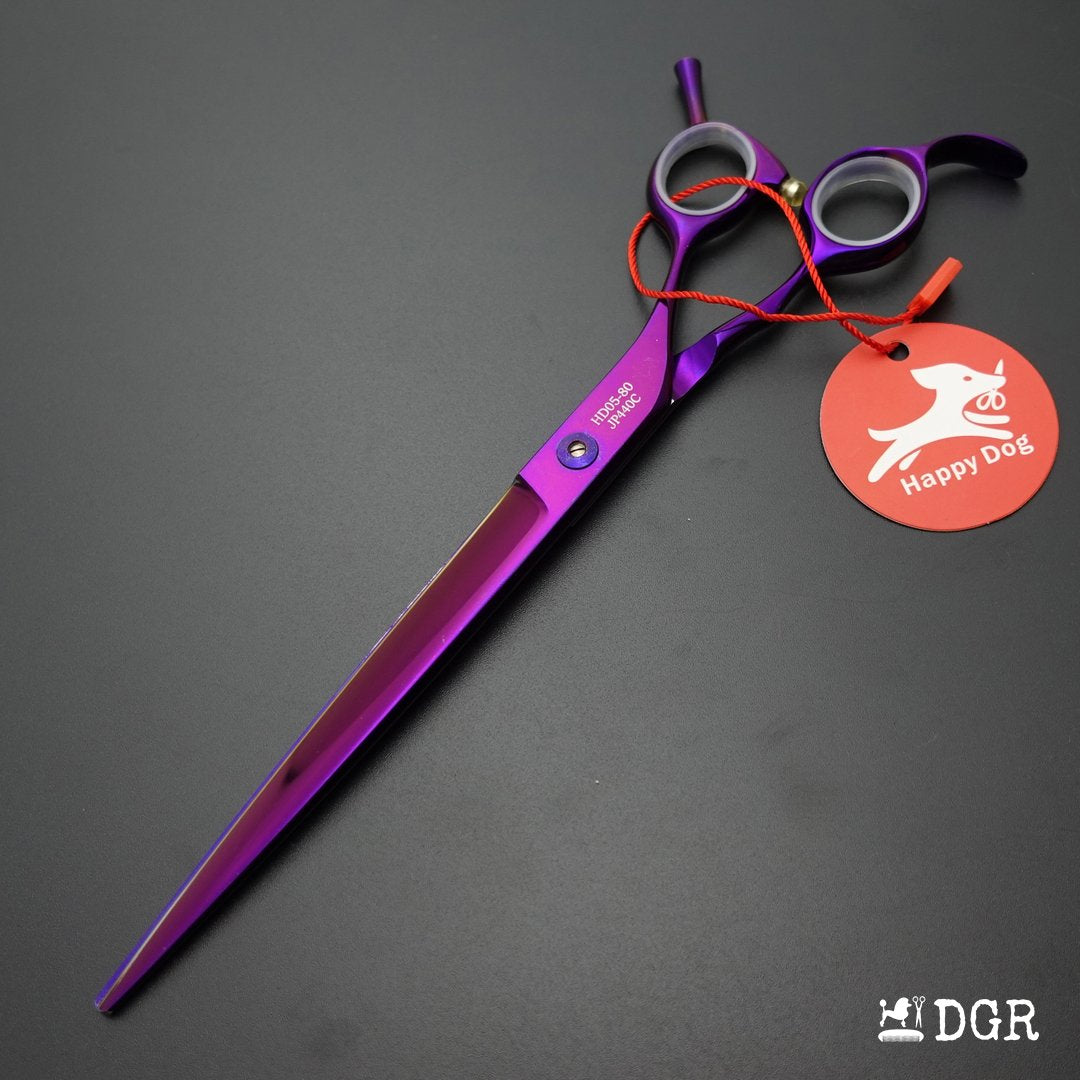 7.5" Professional Pet Grooming Straight Shears - 1 Pcs (Purple)