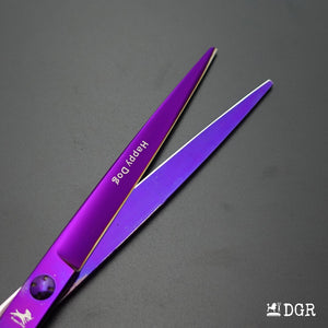 7.5" Professional Pet Grooming Straight Shears - 1 Pcs (Purple)