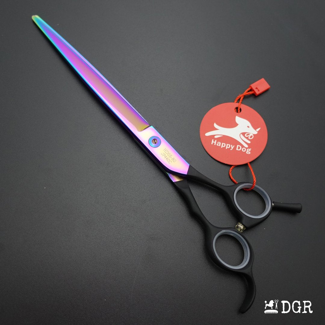 8" Professional Pet Grooming Shears-Cutting -1 Pcs (Rainbow)