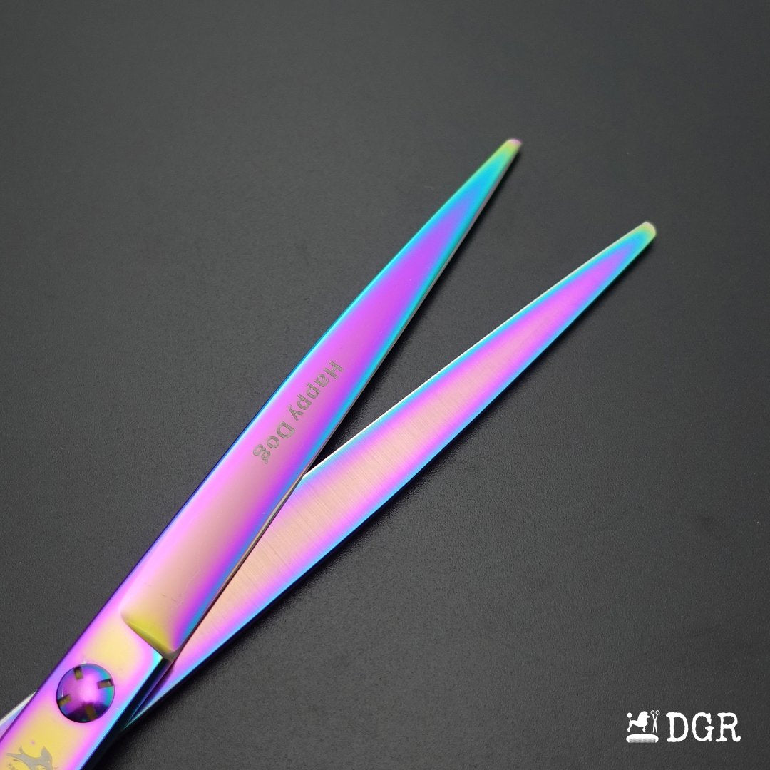 8" Professional Pet Grooming Shears-Cutting -1 Pcs (Rainbow)