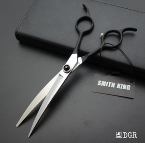 6.5" Professional Pet Grooming Curved Scissors (Black)