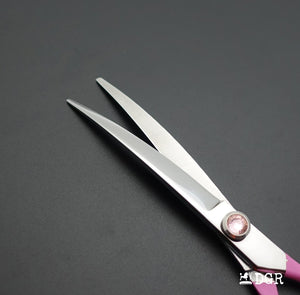 6.5" Professional Pet Grooming Curved Scissors (Pink)