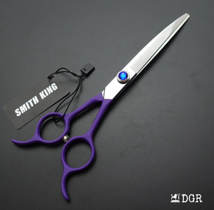 6.5" Professional Pet Grooming Curved Scissors (Purple)