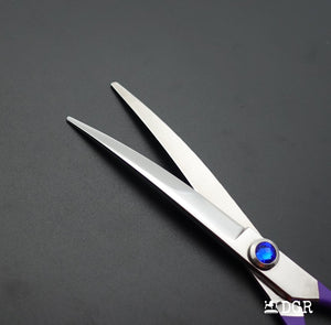 6.5" Professional Pet Grooming Curved Scissors (Purple)