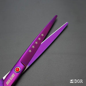 7" Professional Pet Grooming Shears Set -4 Pcs - Violet-USA warehouse available