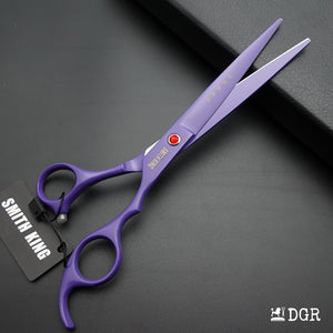 7" Professional Pet Grooming Shears Set (4 pcs - Purple)