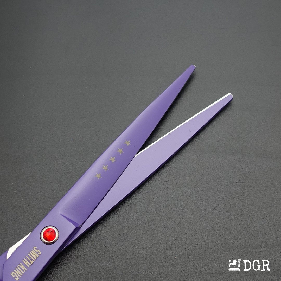 7" Professional Pet Grooming Shears Set (4 pcs - Purple)