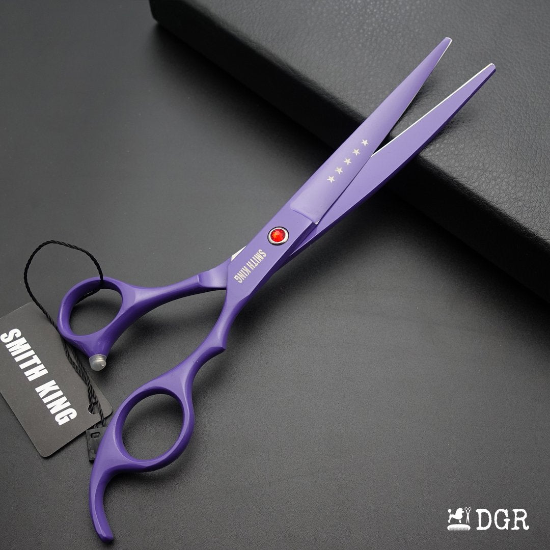 7" Professional Pet Grooming Shears Set (4 pcs - Purple)