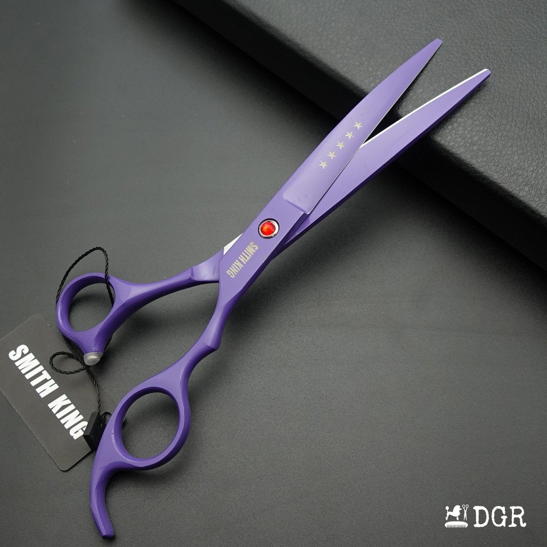 7" Professional Pet Grooming Shears Set (4 pcs - Purple)