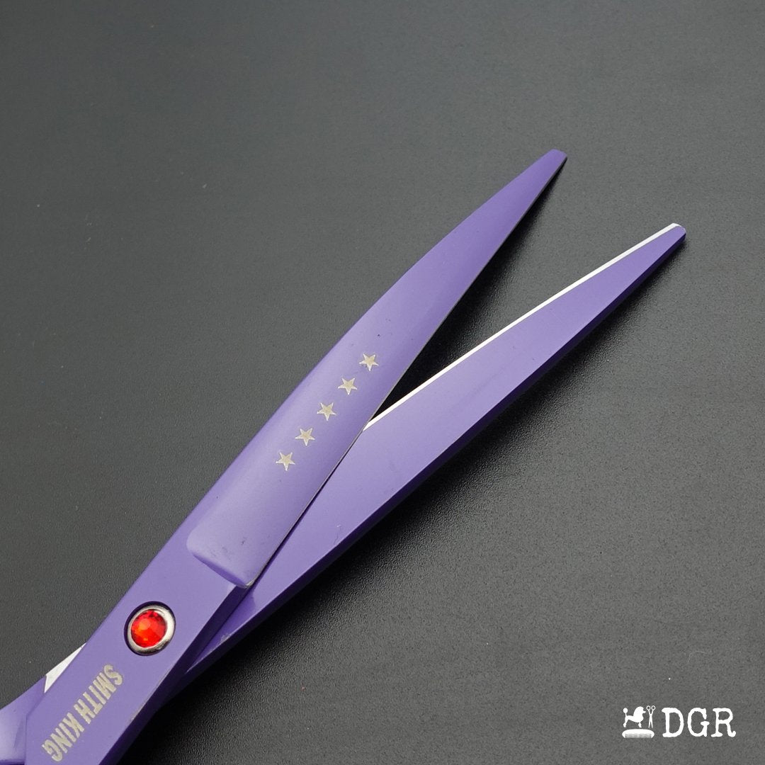 7" Professional Pet Grooming Shears Set (4 pcs - Purple)